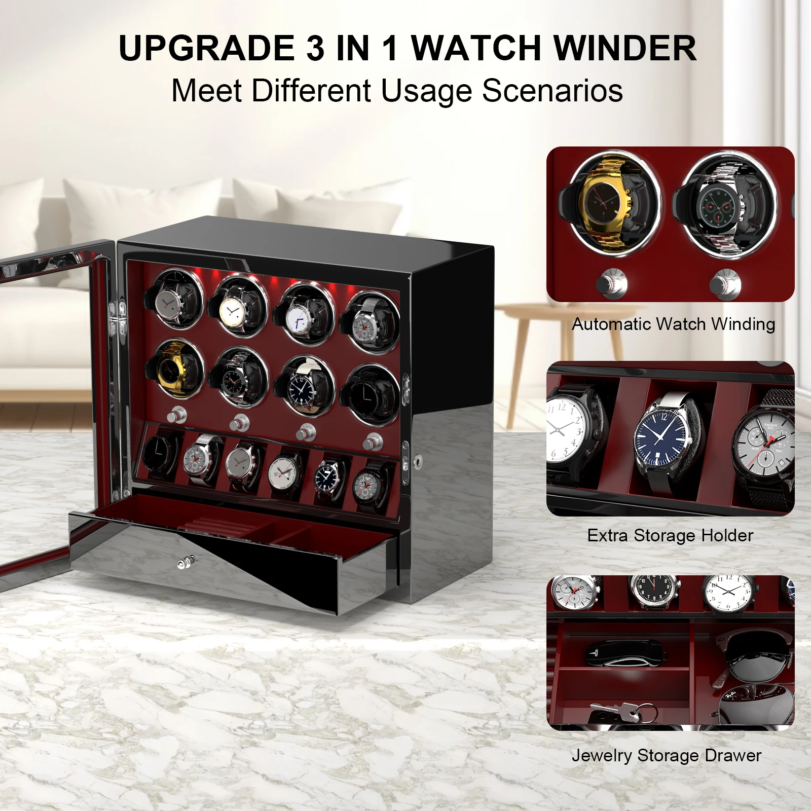 Remontoir De Montre Professionnel Automatique - Neuf Avec Étiquettes, Pour Garde-Montres