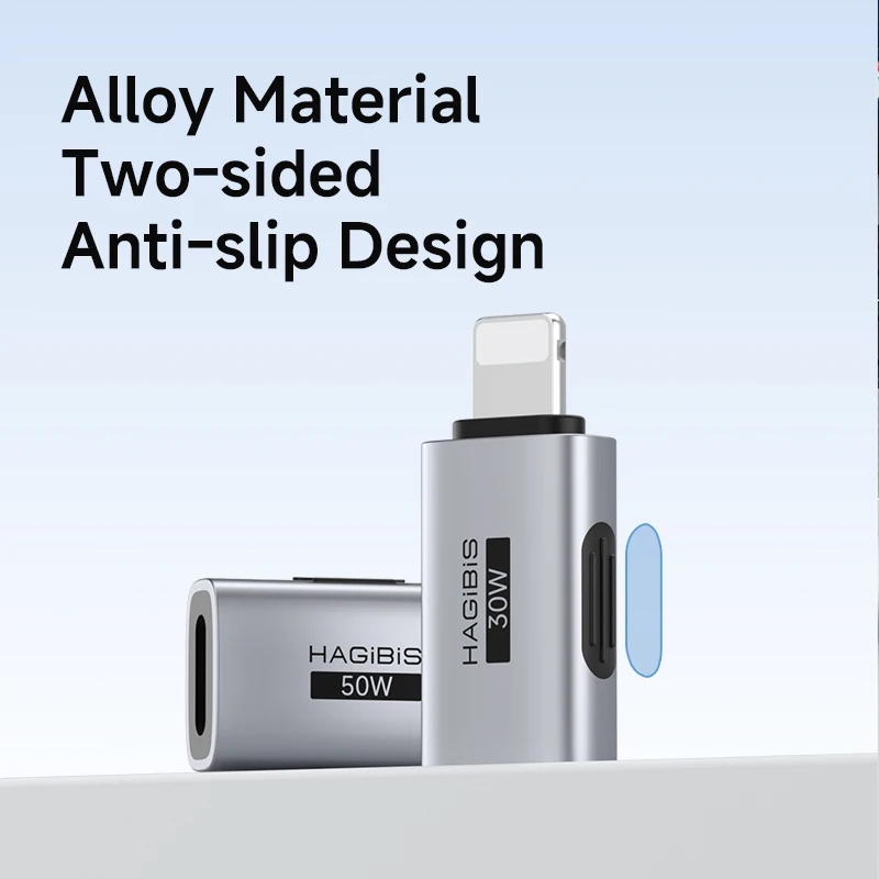 Hagibis USB C-라이트닝 어댑터 남성-여성 충전 변환기 iPhone 13/14 Pro Max 이어폰 충전용 데이터 전송