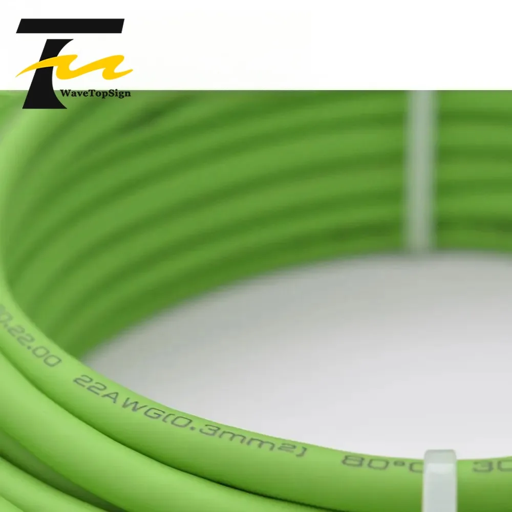 웨이브탑사인 고유연성 산업용 이더넷 케이블, 프로피넷, 이더캣, 캔오픈 이더넷 프로토콜 지원