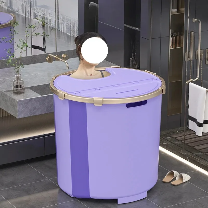 

Portable Bathtub for Athletes and Adults - Foldable Freestanding Soaking Bathtub for Outdoor & Bathroom, Constant Temperature