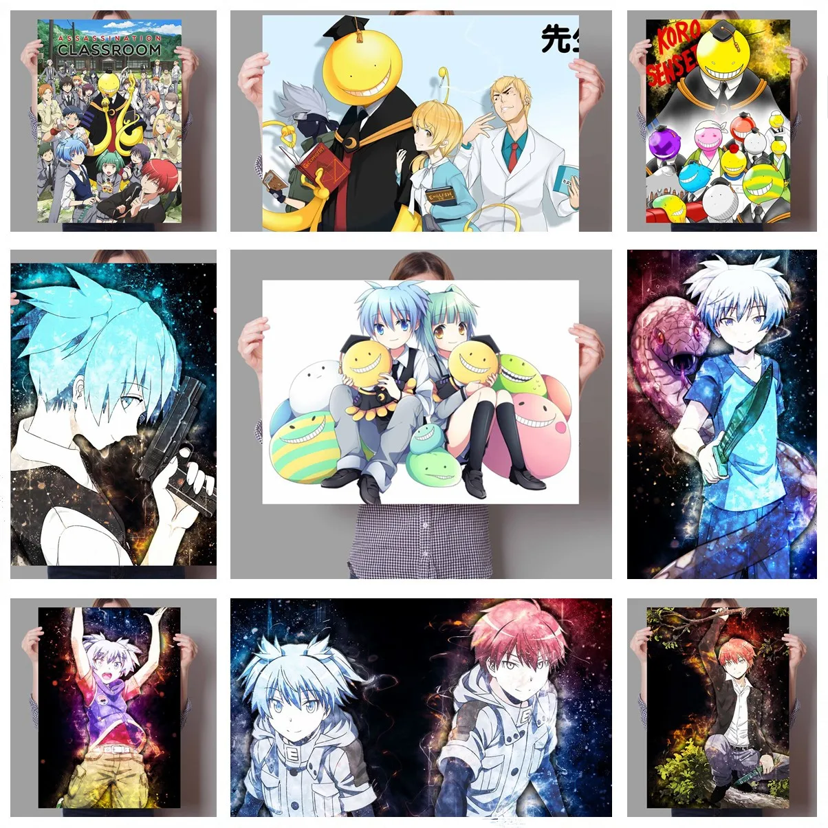 

Anime Assassination Classroom Poster Decoration Art Home Decor Bedroom Kids Room Living Sofa Wall Decor Quality Canvas Poster