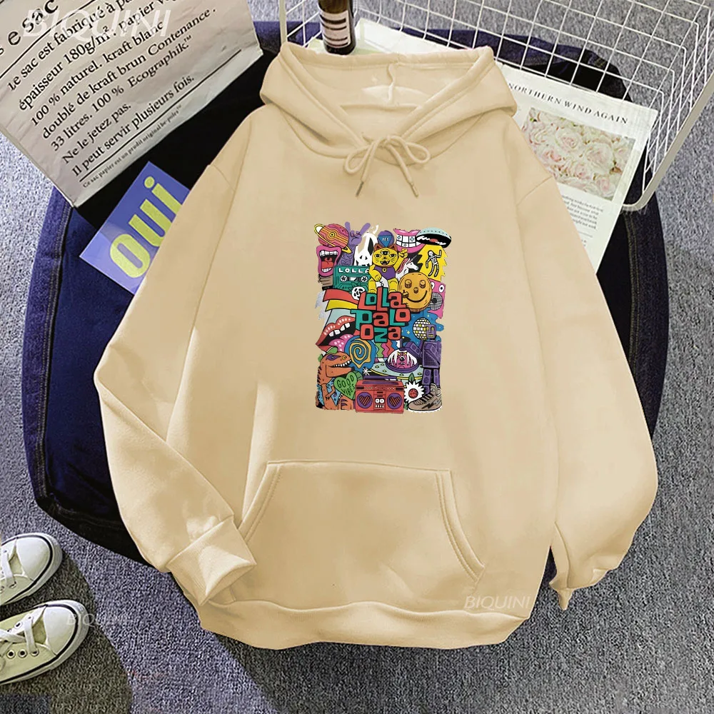 

Lollapaloozaa Winter Clothes Women Harajuku Streetwear Cute Cartoon Hoodies Hip Pop Sweatshirts Korean Style Pullovers Outerwear