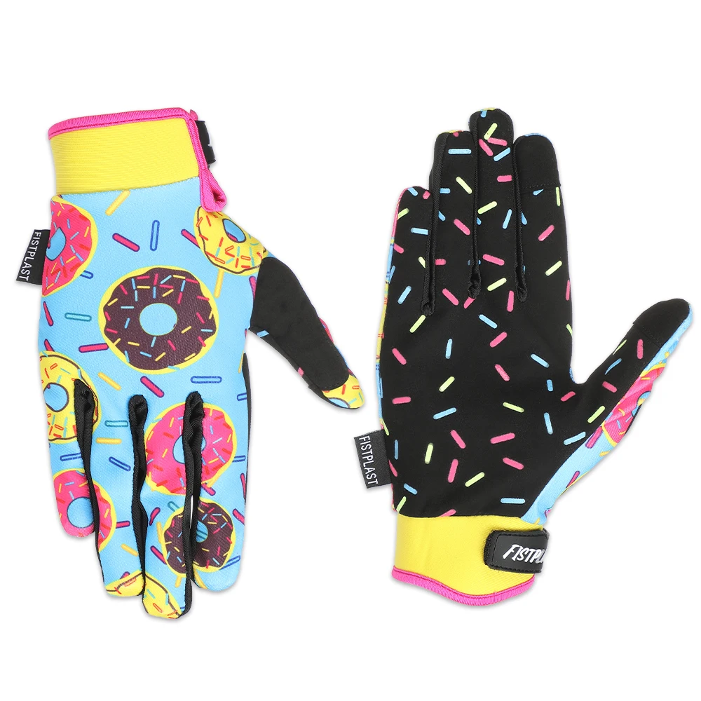 fistplast Four-color Super Donut Wheel Glitz Riding dirt bike long finger touch screen gloves 5