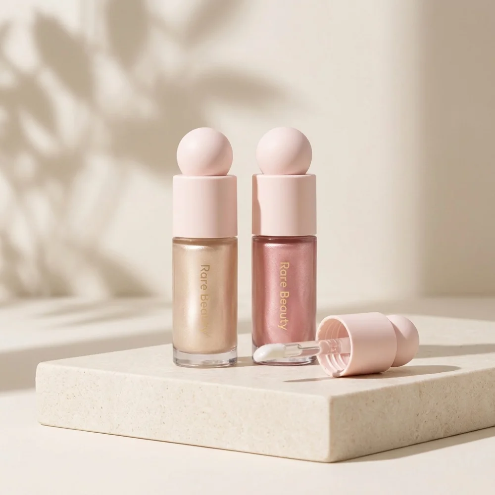 Rare Beauty Liquid Highlighter Blush, éclat naturel doux, longue tenue, Happy Hope Wonder Love Joy Lucky, avec boîte, maquillage 1 Rare Beauty Liquid Highlighter Blush, éclat naturel doux, longue tenue, Happy Hope Wonder Love Joy Lucky, avec boîte, maquillage 1