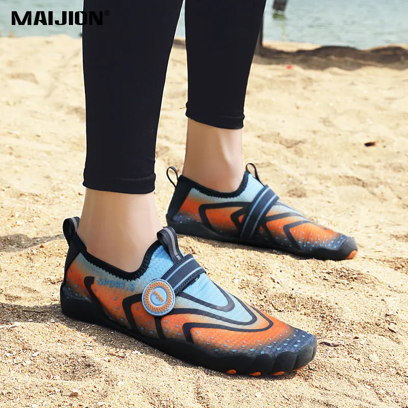 Unisex Breathable Elastic Water Sprots Shoe Non Slip Surfing Aqua Shoe Comfortable Beach Barefoot Stream Water Quick Dry