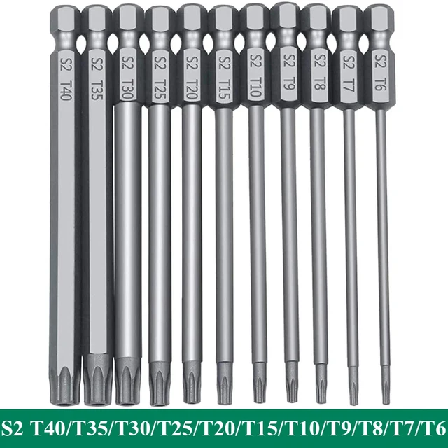 Set 11 Cacciaviti Torx Magnetici - Punta Esagonale 1/4" | Per Elettronica, PC E Riparazioni - Foto 3