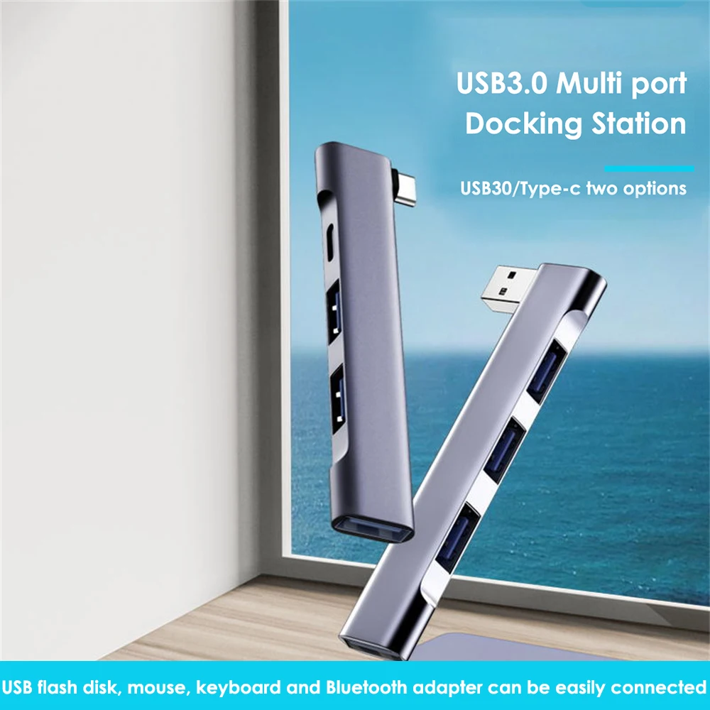 

4 IN 1 USB Hubs USB-C HUB Universal Compact Mini USB2.0/USB3.0 Docking Station PD High Speed USB Hub For Computer Accessories