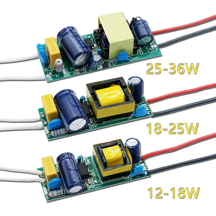 12-18W 18-25W 25-36W LED Driver Power Supply Unit Bare Board 350mA LED Spot Light Strip Light Bulb DIY Lighting Transformer