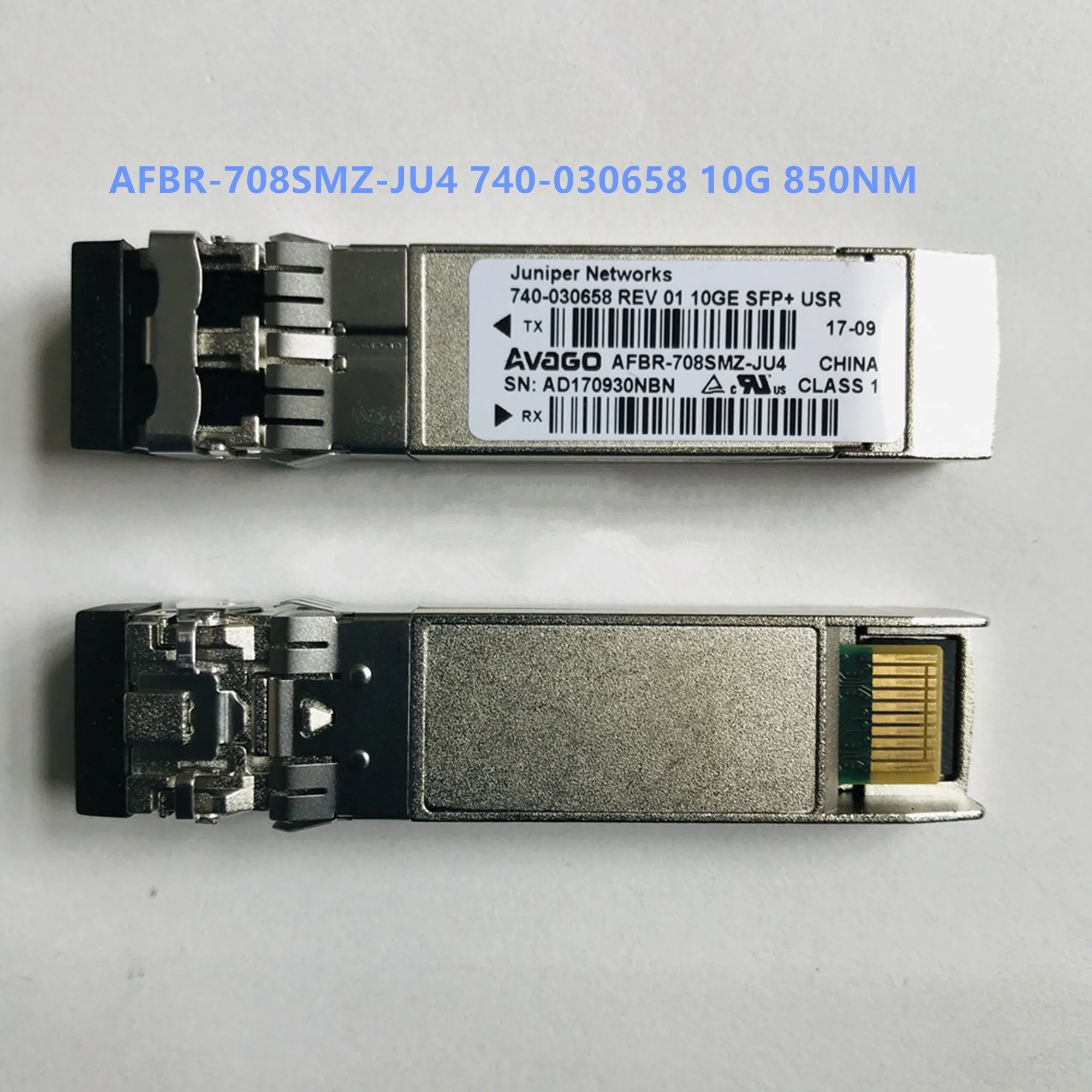 

Juniper Fiber Module 10g SFP AFBR-708SMZ-JU4 740-030658 740-021308 AFBR-709SMZ-JU4 300 нм м