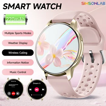 Smartwatch 2026 per Uomo e Donna, Chiamate Bluetooth, Display HD da 1.46'', Fitness Tracker, Monitoraggio Frequenza Cardiaca e Sonno, Impermeabile IP67, Compatibile Android