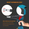 Brushless Riveter Electric Rivet Gun Cordless Riveting Nut Gun 3.2-4.8mm With LED Light Riveting Tool For Makita 18V Battery 3