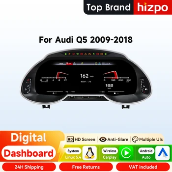 Panel de Instrumentos Digital Hizpo de 12.3 Pulgadas para Audi Q5 2009-2018, Velocímetro LCD, Cabina Virtual, CarPlay, Android Auto 1