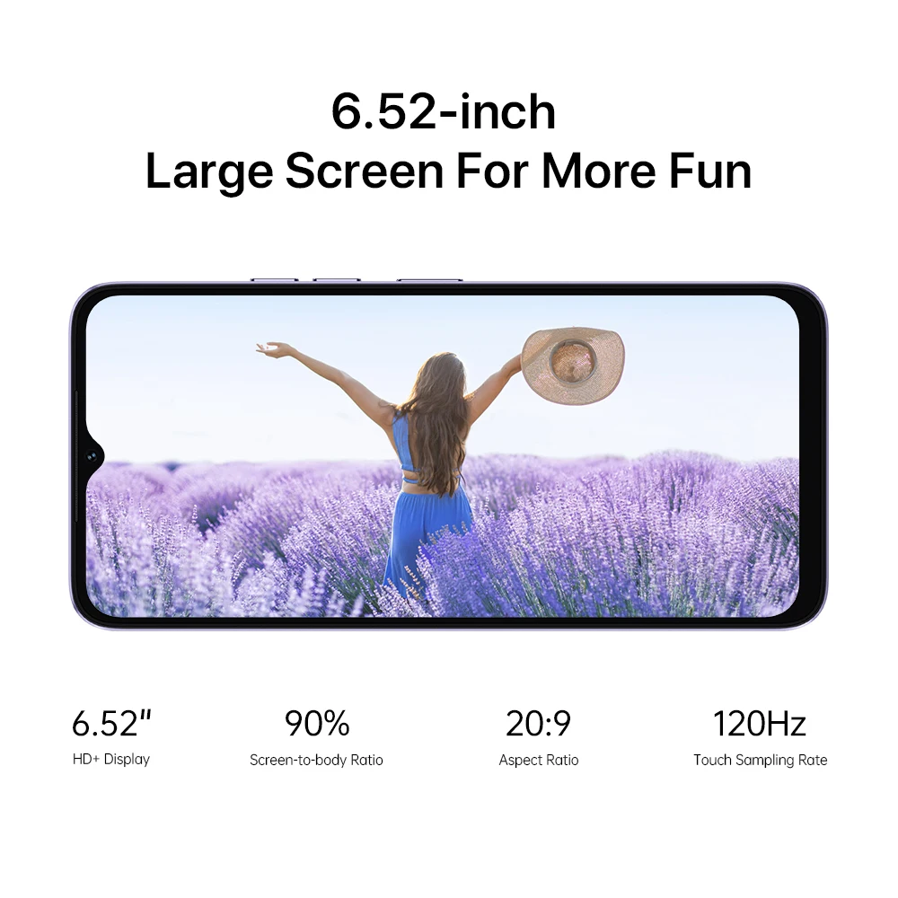 UMIDIGI G3 PLUS Smartphone, Android 13 ,Unisoc T606, 4GB+128GB, 16MP Camera,5150mAh Battery, Dual SIM 4G mobile Phones