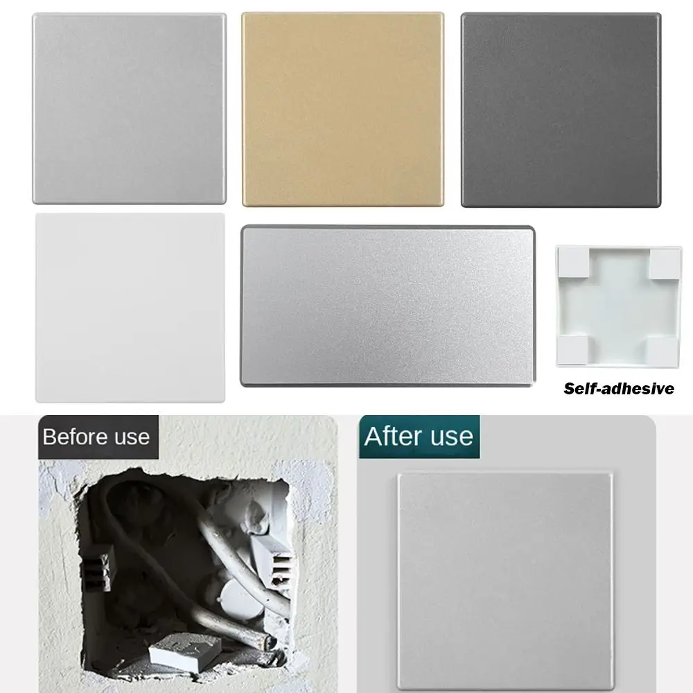 86 Type Self-adhesive Switch Blank Panel Switch Socket Cassette Cover Plate Decorative Panel Cover Plate Home Decoration access panel,light switch cover,pixel style switch board