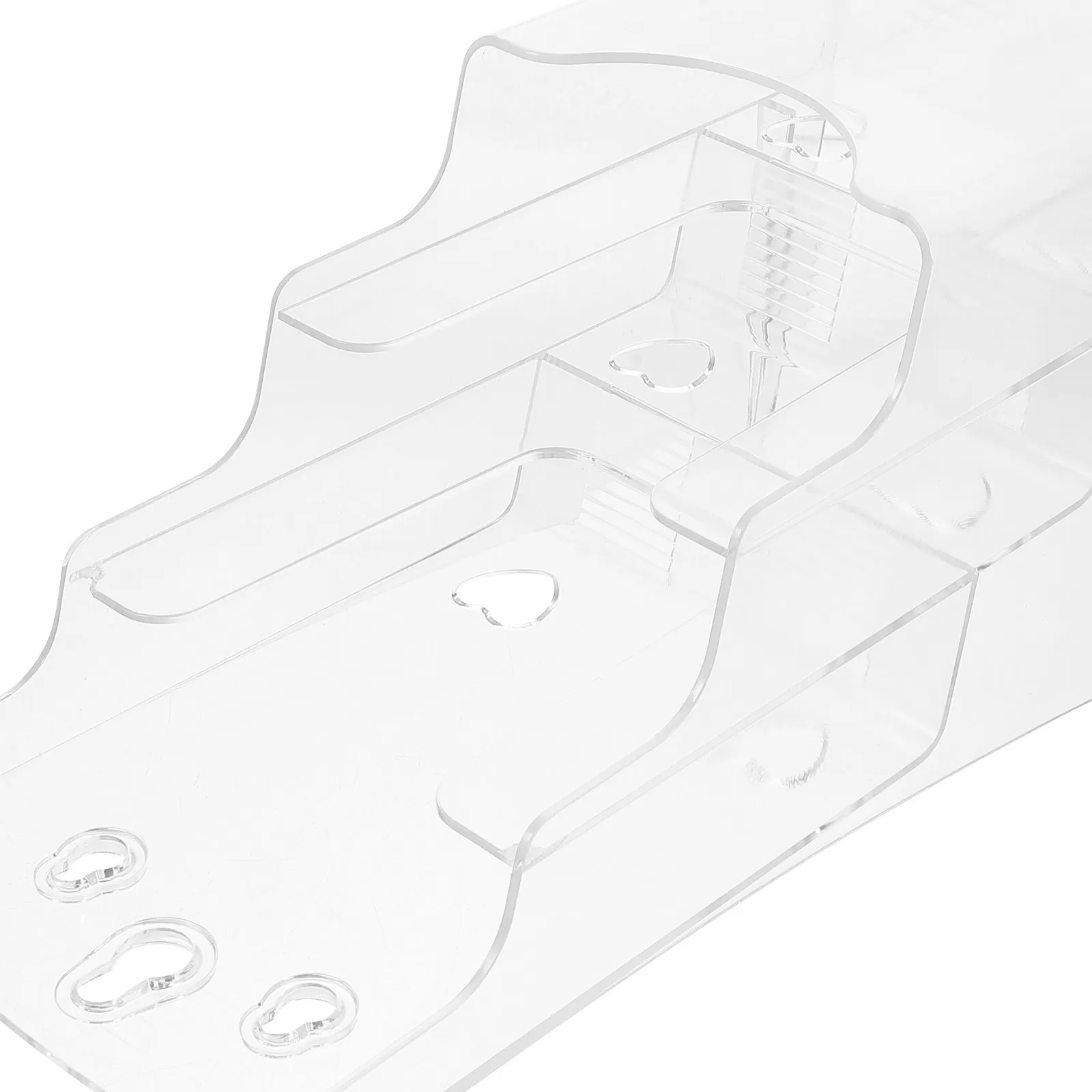 A6 접이식 브로셔 홀더 투명 계층형 랙 디스플레이 스탠드 문서 정리함 사무실 소매점 팜플렛 파일 보관함