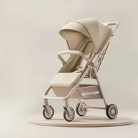 Poussette bébé légère, poussette bébé pliable, poussette bébé haute vue qui peut s'asseoir ou s'allonger, absorbant les chocs 6