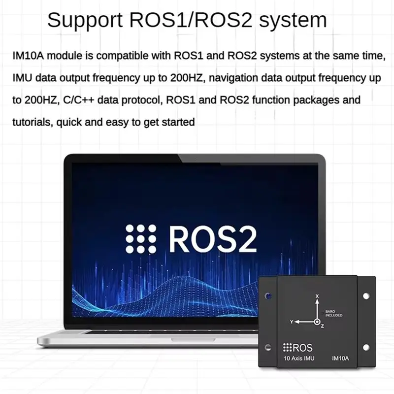 HJ-IMU 관성 항법 모듈 10축 M 자이로스코프 센서 ROS 로봇용 USB 자력계 AHRS 자세 감지