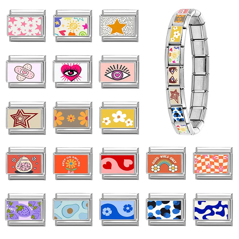 No Brand Stainless Steel Charm Bracelet