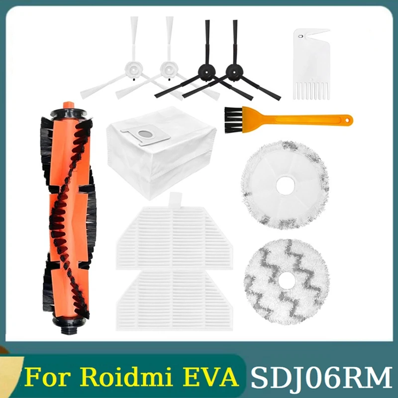 

Запчасти для робота-пылесоса Roidmi EVA SDJ06RM, насадка с фильтром и основной боковой щеткой, мешок для пыли