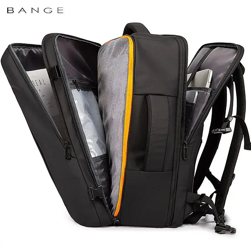 Bange 35L/45L Travel Backpack Men Business Aesthetic Backpack School Bag Large 17.3 Laptop Waterproof Fashion Backpack Male 4