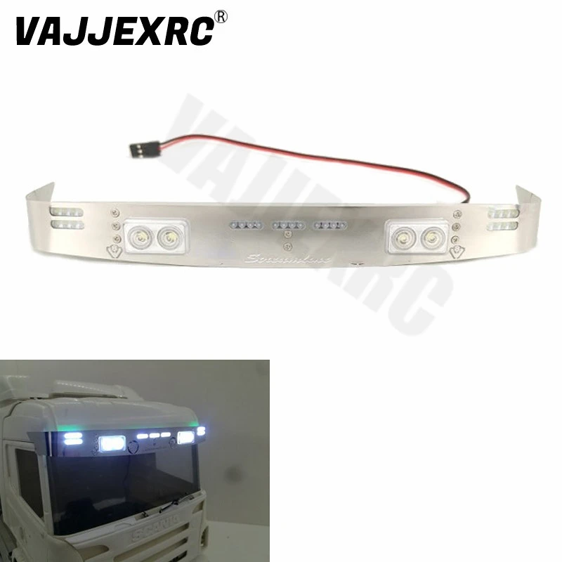 StreamlineDesignStainlessSteelSunVisorLightKitforTamiya114