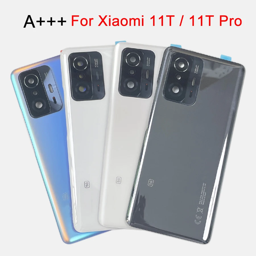Phone Back Cover For Xiaomi 11T Pro Mi 11t 5G Back Cover Replacement Rear Housing Cover With Lens