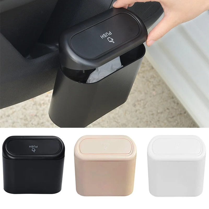 Car Trash Can Car Seat Back Door Hanging Storage Box Multi-functional Garbage Bag Folding Storage car garbage bin car supplies