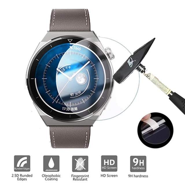 iDaPro Protector de visualización para Huawei Watch GT 3 Pro GT3 Pro 46mm  Smartwatch 【No es para Huawei GT 3】[Paquete de 4] Vidrio templado  antiarañazos, sin burbujas, fácil instalación : : Electrónicos