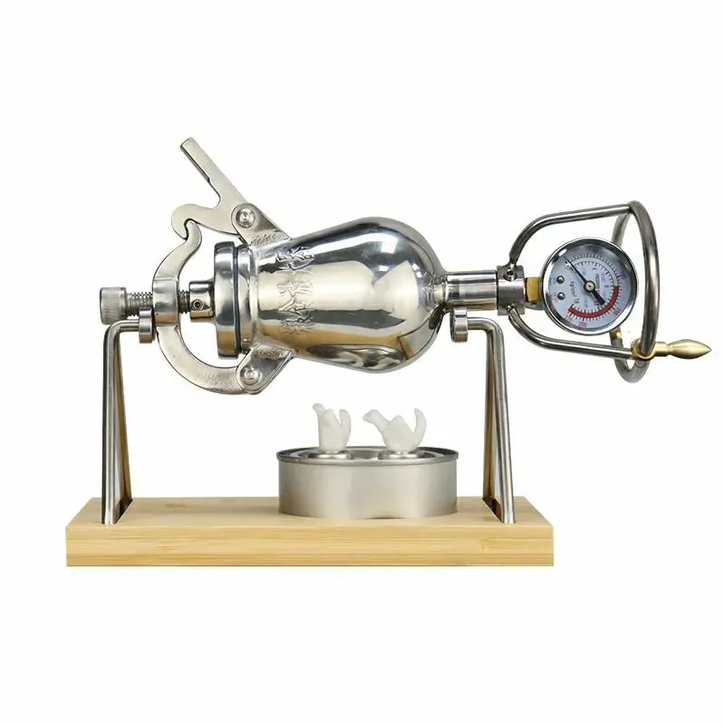 Description Picture 5 of item304 Stainless Steel automatic mini popcorn machine home small popcorn pots old fashioned hand cranked popcorn maker