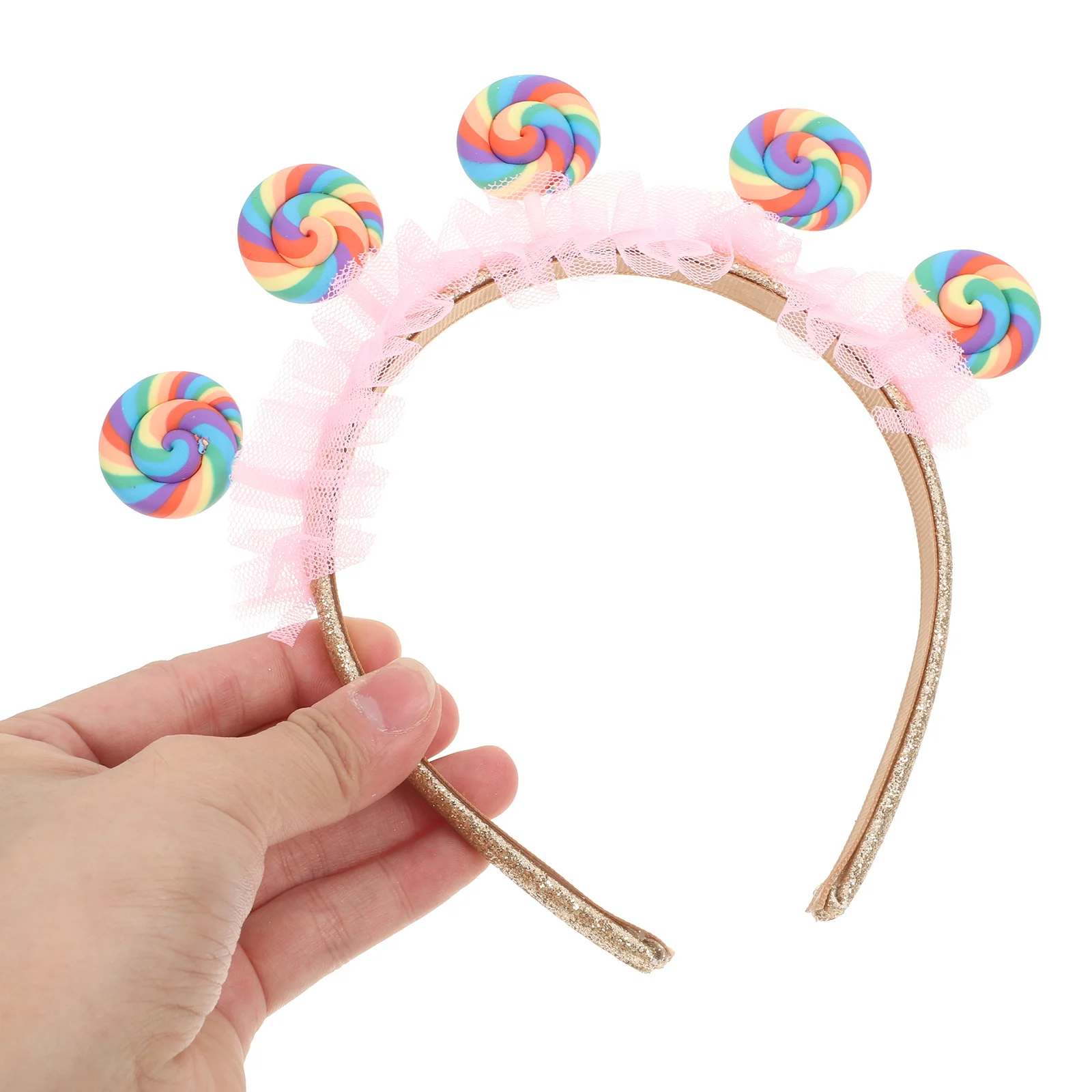 Lollipop Headband Lollipops Party Hair Accessories Costume Fabric Creative Child 6