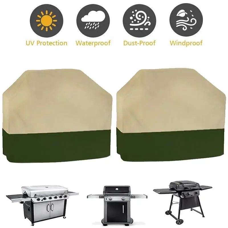 210D Cloth Outdoor Barbeque Grill Cover Heavy Duty Waterproof for Weber Gas Charbroil grill cover