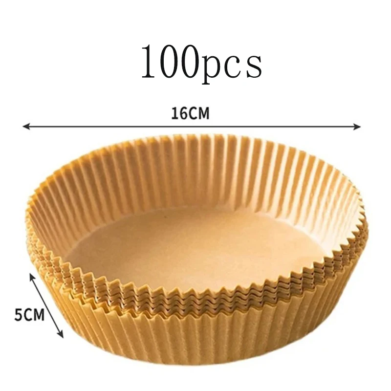 Disposable Non-Stick Oil-Proof Baking Paper Trays for Air Fryers and Ovens (50/100 PCS)