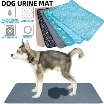 S4d89cec7a470447393f3ef45459c1354d.jpg Dog Pee Pad Blanket Reusable Absorbent Diaper Washable Puppy Training Pad Pet Bed Urine Mat for Pet Car Seat Cover Pet Supplies