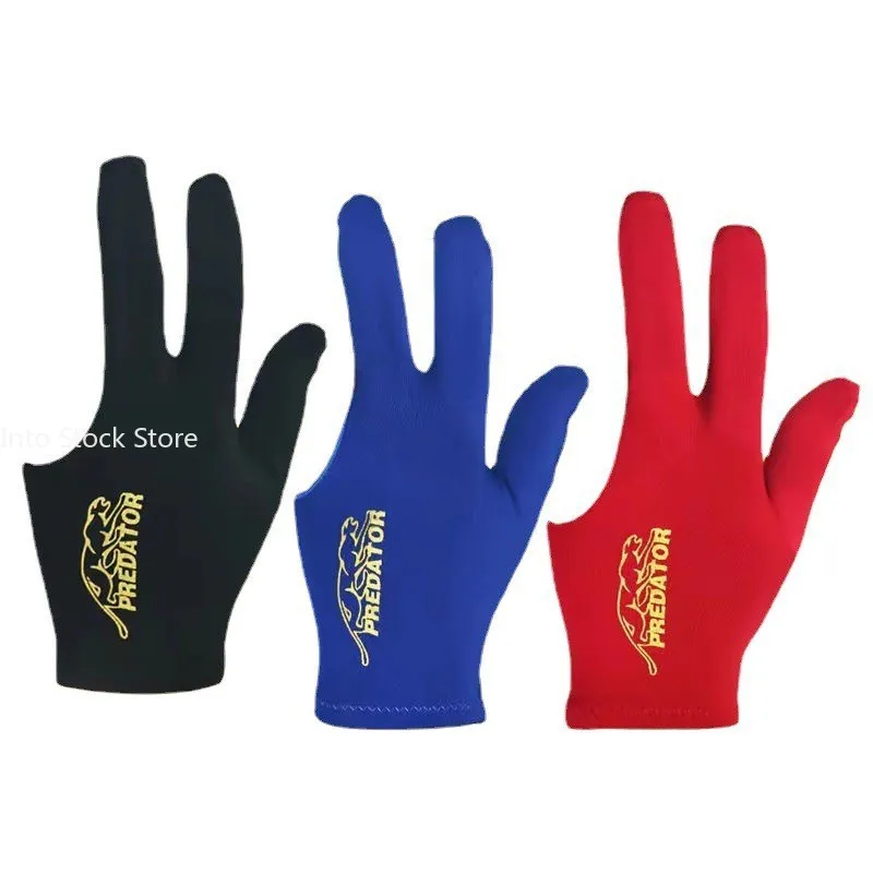 Left Hand Three Finger Smooth Biliardo Fingerless Gloves Guanti Accessories Snooker Billiard Glove Embroidery fingerless gloves
