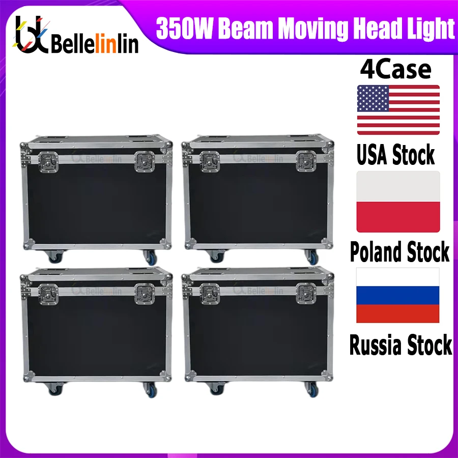 

0 Tax 4Pcs Flight Case For Sharpy Beam 350W 17r Moving Head Light Beam 17r Bulb Moving Head Lights Beam Spot Wash Stage Lights