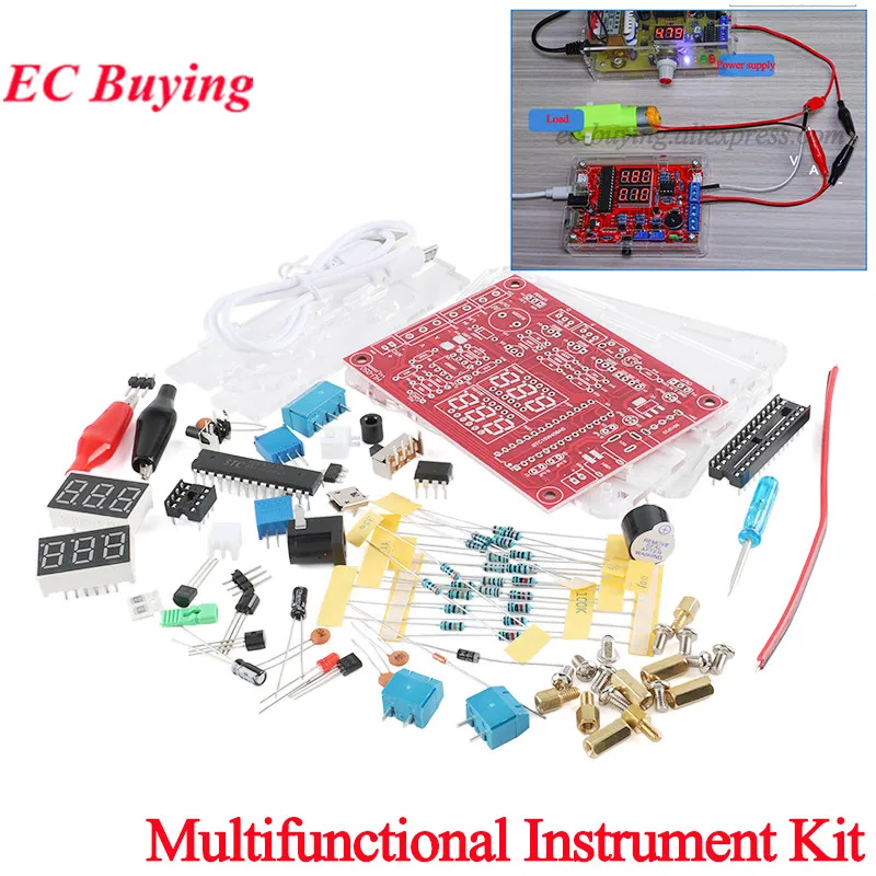 Multifunktionale Instrument Meter Herstellung DIY Elektronische Kit Strom Temperatur Erkennung PWM Signal Generator Schweißen Praxis