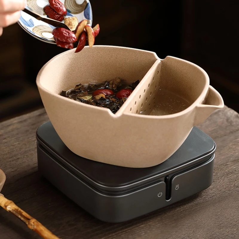 Electric Tea Warmer Stove Household Tea Boiler Set Electric Ceramic Stove Crude Pottery Pot самовар