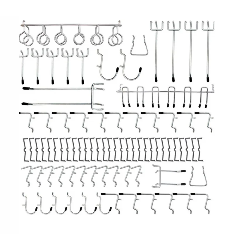 

81pcs Hook Muti Purpose Assortment Heavy Duty Pegs Hooks Organization Wall Storage Shed Tools Organizer Garage Wall Tool Holder