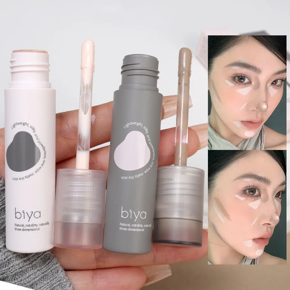 Description Picture 5 of itemLasting Brighten Face Concealer Contouring Liquid Makeup Natural Matte Contour Stick Cosmetics Grey Brown V-face Shaping Makeup