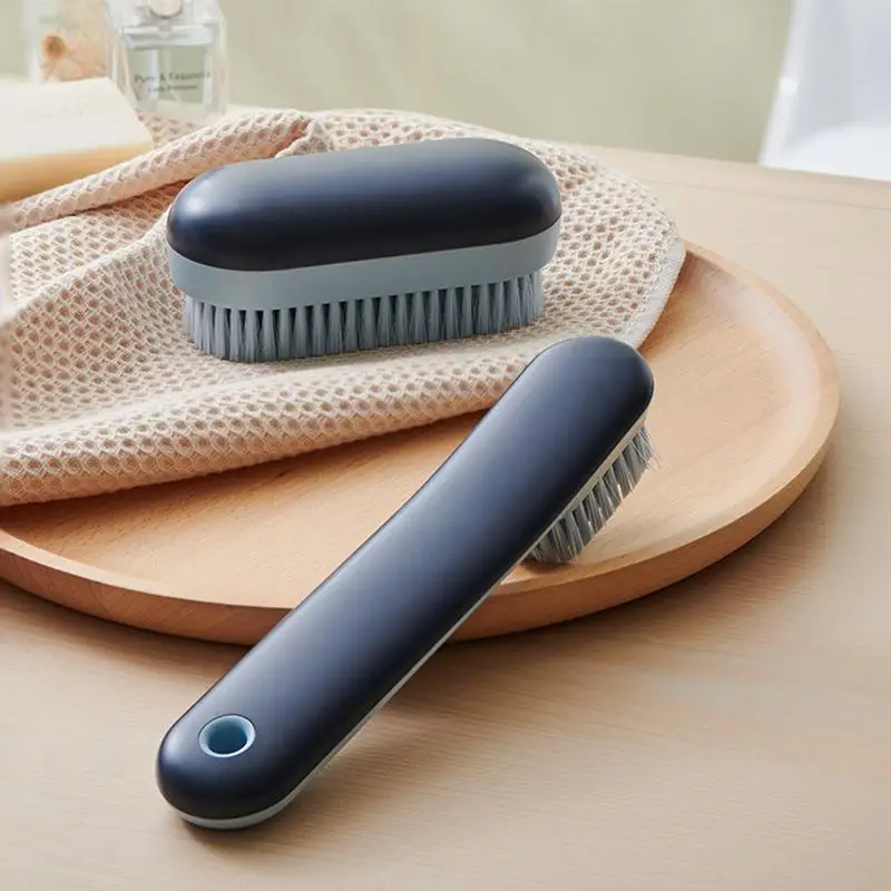 Soft Bristle Shoe Brush Cleaning Shoes Care Brushes Brush Ergonomics Grip Brush Long Handle Multifunctional Soft Bristle Brush 2