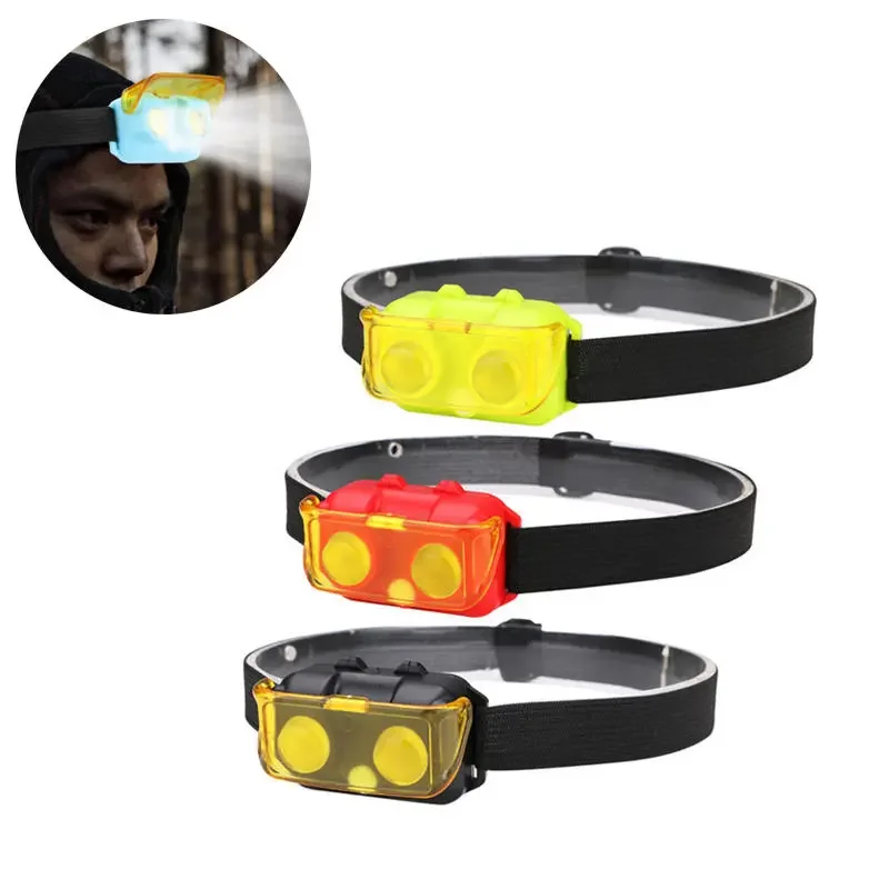 

900LM AAA Battery Bike HeadLamp 3 Modes Night Riding Lights Camping Cycling Hunting Emergency Lantern