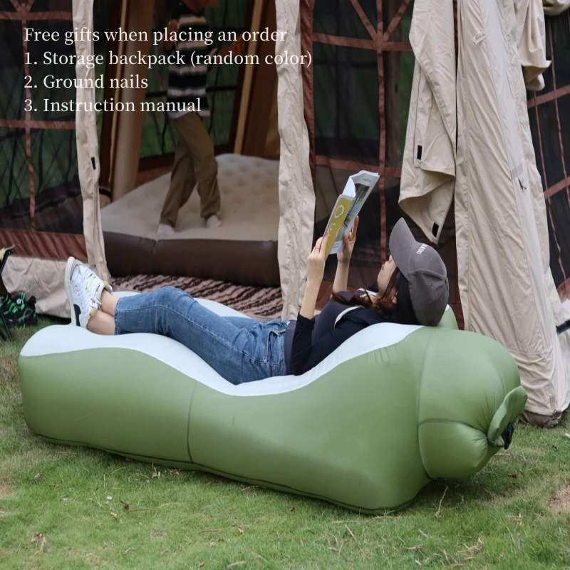 Portable Air Sofa Lazy Inflatable Amphibious Seat Bed Small Storage Volume Travel Hiking Picnic Camping Equipment