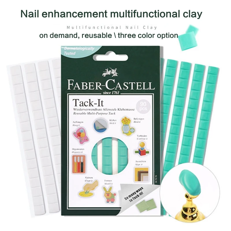Nail Tips Display Stand Adhesive Tacky Putty Sticky Mounting Putty for Wall Reusable & Removable Nail Holder Tack
