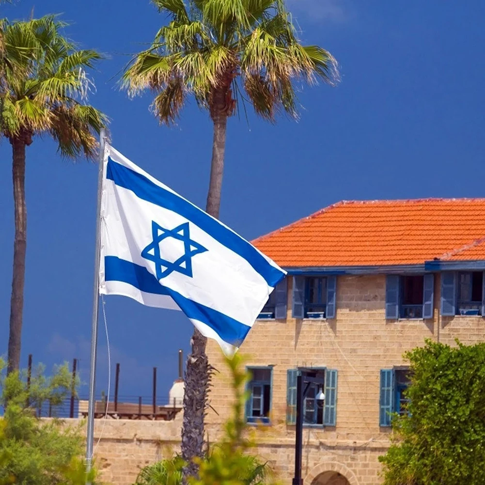 90X150cm Israel National Flag Hanging Wear-resistant Polyester ISR IL Israeli National Flags Banner For Home Decoration 60x90cm