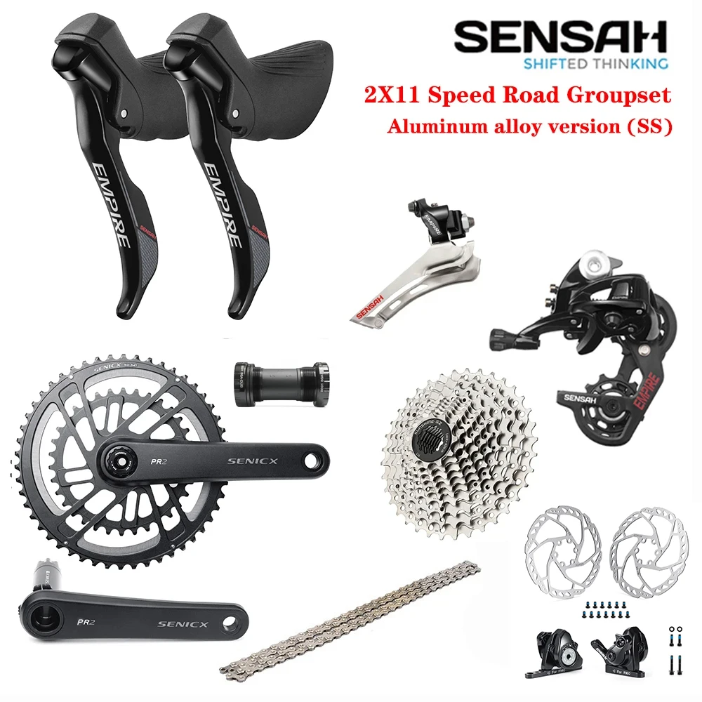 

SENSAH EMPIRE 2x1 1 скорость, 22s дорожная групсет, для дорожного велосипеда 5800, R7000 алюминиевый сплав версия SS