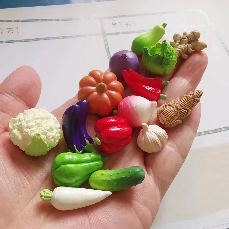 Miniature Fairy Garden Vegetable Figurines for Terrariums and Dollhouses
