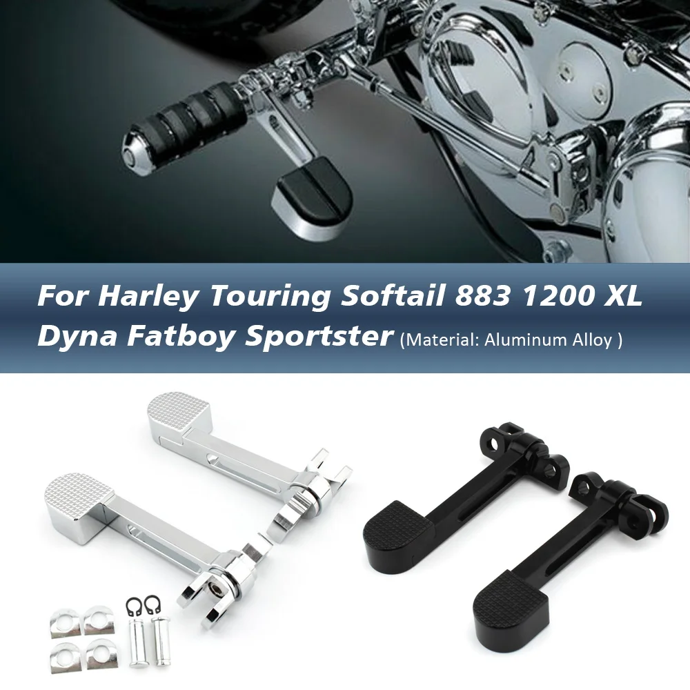 

Motorcycle Foot Peg Mount Supports Footrest Mounting Extension For Harley Touring Softail 883 1200 XL Dyna Fatboy Sportster