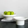 Simple modern circular storage tray living room porch fruit and vegetable aromatherapy small items desktop storage tray 4