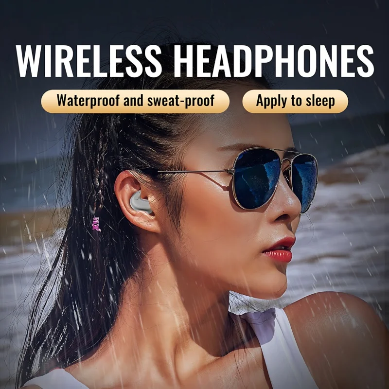 B13 Bluetooth Sleep Earphones Wireless Headset 5.3 With Comfortable Wearing Touch Control Headphone For All Mobile Phone_voghion.com