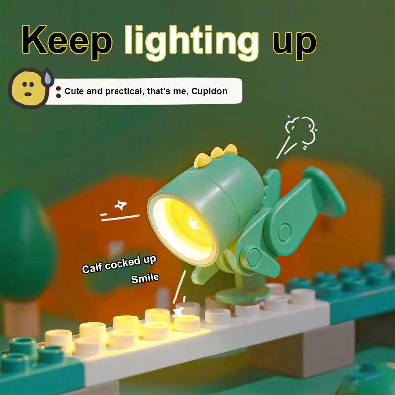 

Mini Led Night Lights Cartoon Folding Room Bedside Bedroom Living Room Decorative Lamps Desktop Study Reading Lamp Ornament
